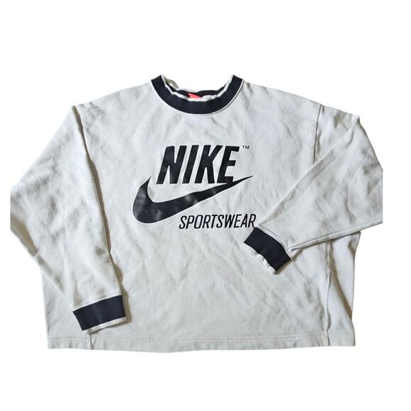 Nike Sportswear Big Logo Women Crewneck  Sweatshirt Size XL - Picture 1 of 6